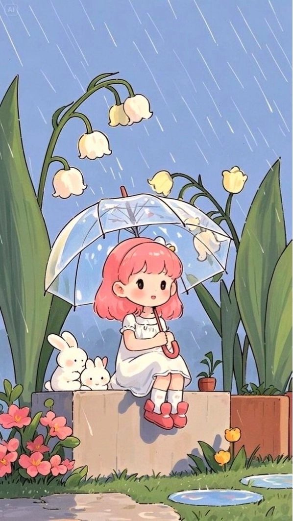 Ảnh bìa chibi phong cảnh thiên nhiên