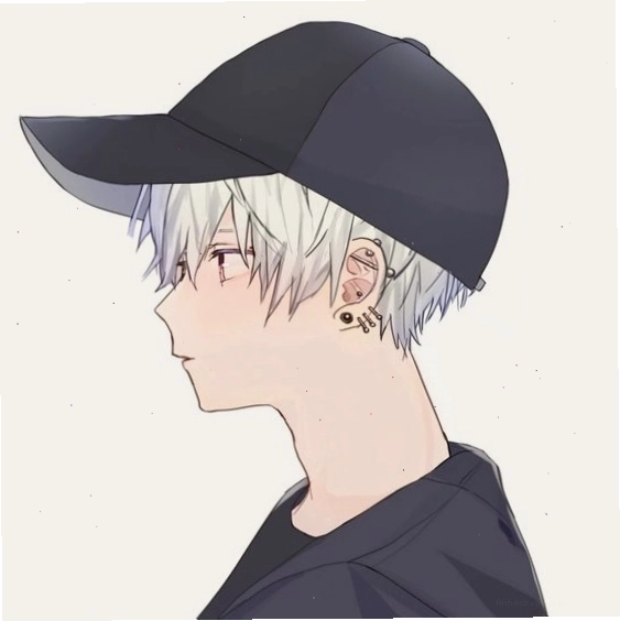 Ảnh cặp đôi anime đen trắng thể hiện nét ngầu và tình cảm