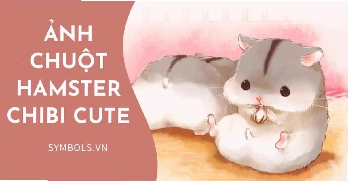 Ảnh chuột hamster chibi cute đang chơi đùa