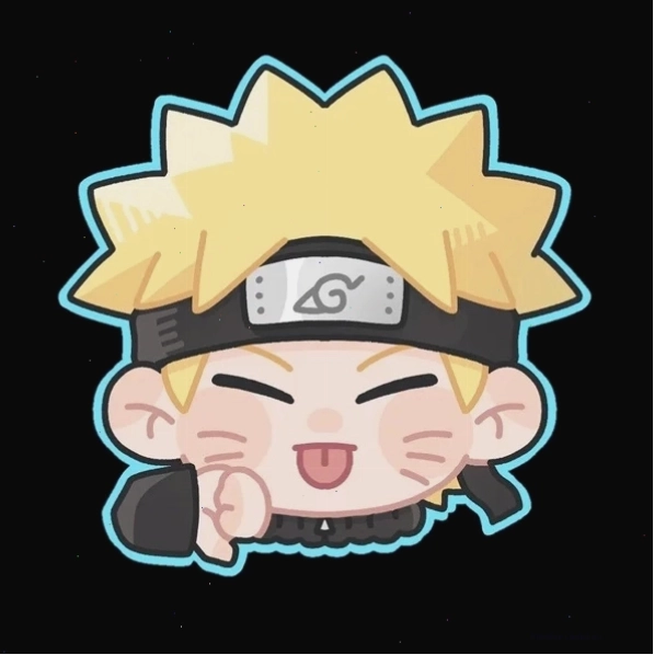 Ảnh đại diện Naruto Chibi với nụ cười tươi tắn và đôi mắt to tròn