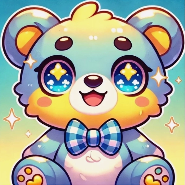 Ảnh gấu anime chibi 4K sắc nét