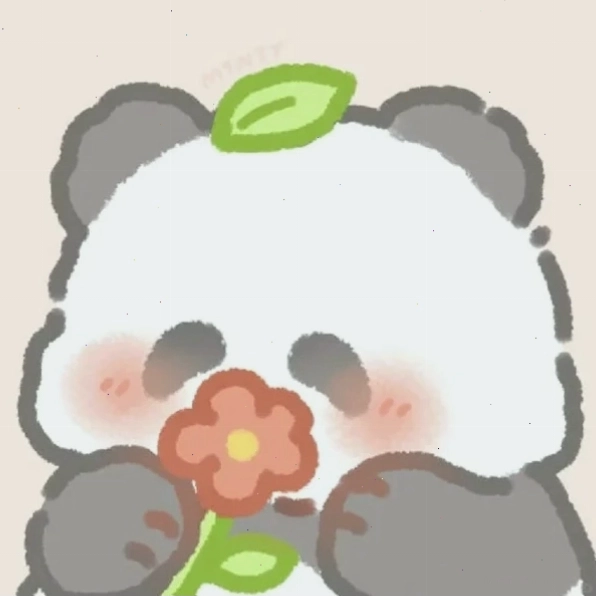 Ảnh gấu trúc cute chibi với biểu cảm tinh nghịch