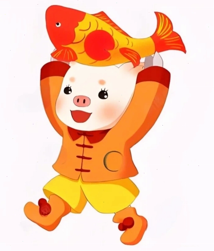 Ảnh heo con chibi đang chơi đùa