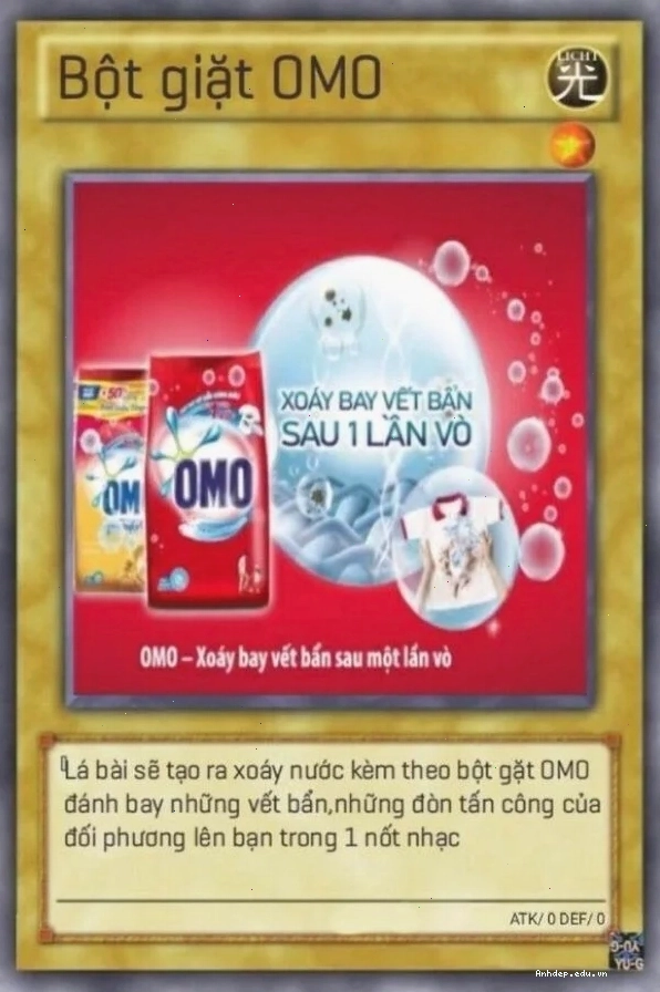 Ảnh meme lá bài với biểu cảm hài hước