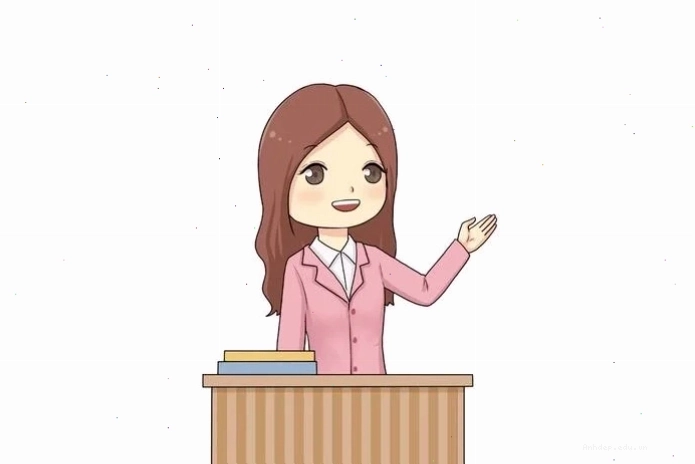Ảnh vẽ cô giáo chibi với phong cách nghệ thuật