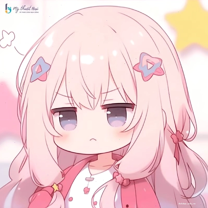 Anime chibi nữ đội mũ len dễ thương trong mùa đông