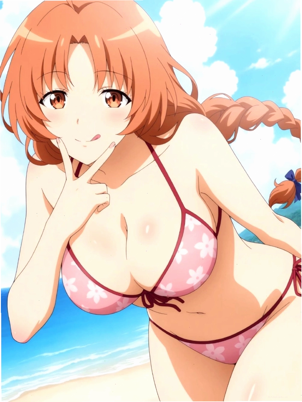 Anime gái vú to diện bikini nóng bỏng khoe đường cong cơ thể