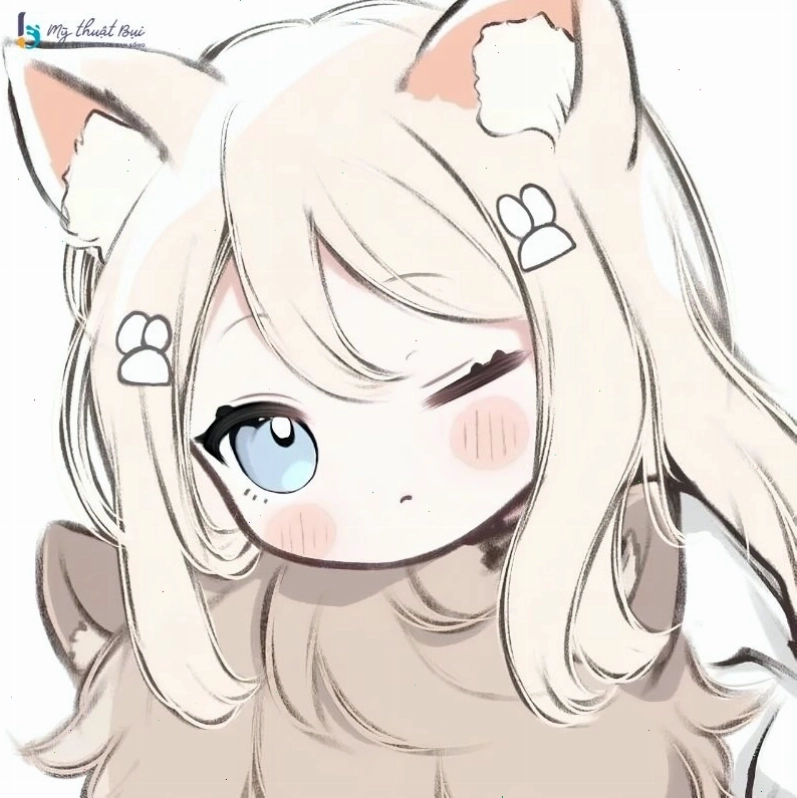 Anime nữ chibi với phong cách cyberpunk cá tính