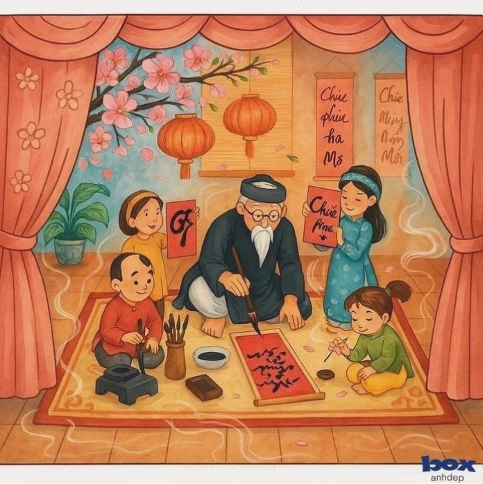 Avatar Tết Chibi phong cách chân thực