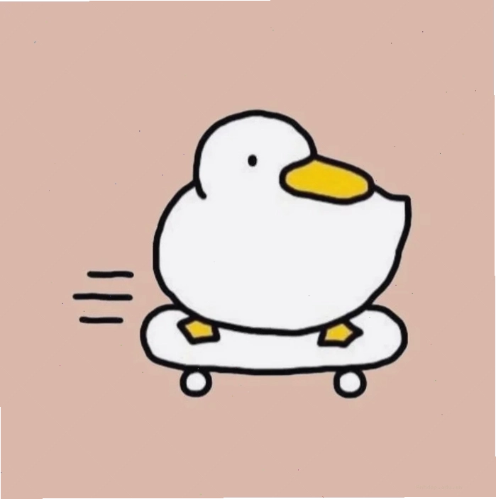 Avatar vịt chibi với phong cách đơn giản, dễ thương