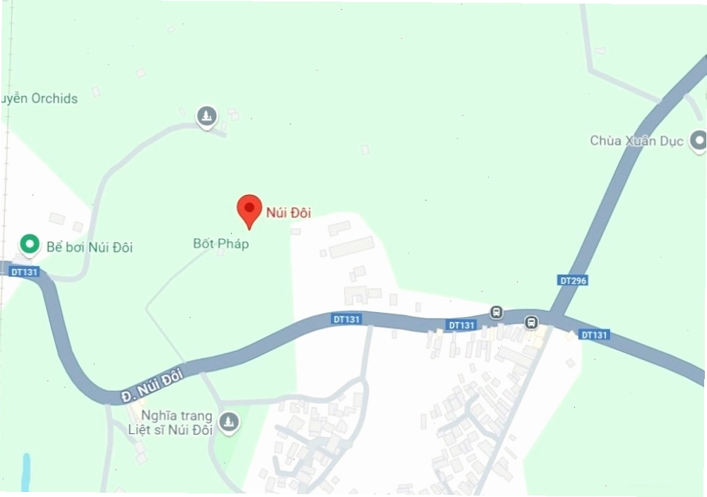 Bản đồ vị trí Núi Đôi Sóc Sơn