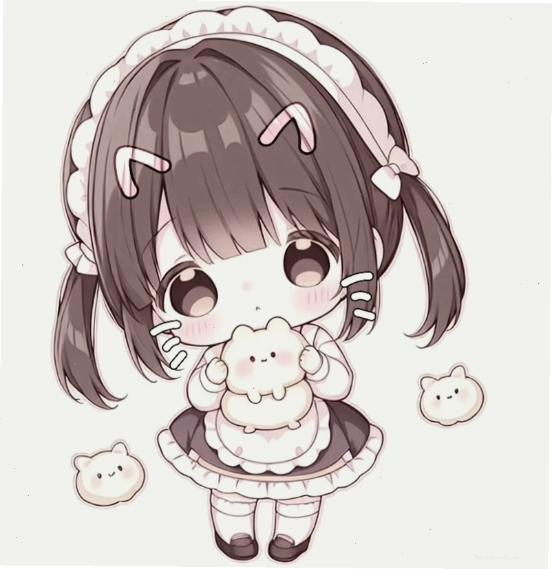 Bé gái chibi mặc váy