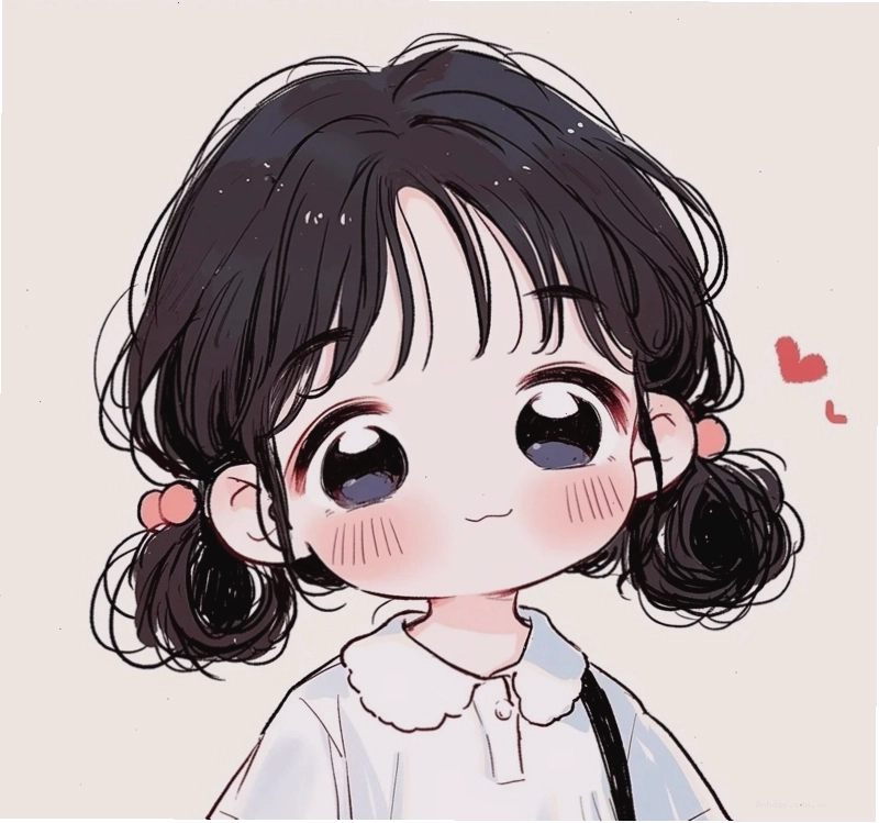 Bé gái chibi với nụ cười tươi tắn