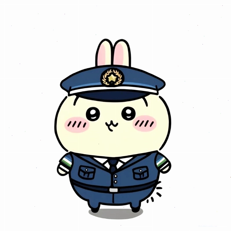 Biểu cảm đa dạng của nhân vật chibi công an