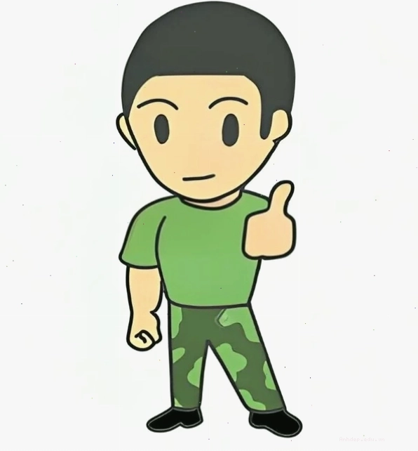 Bộ đội anime chibi với trang phục quen thuộc