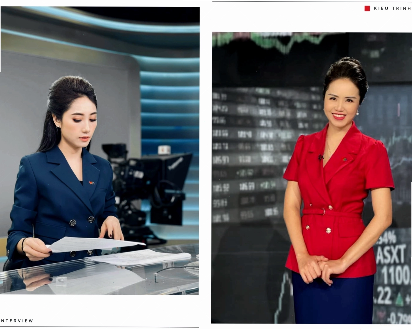 BTV Kiều Trinh với phong thái tự tin