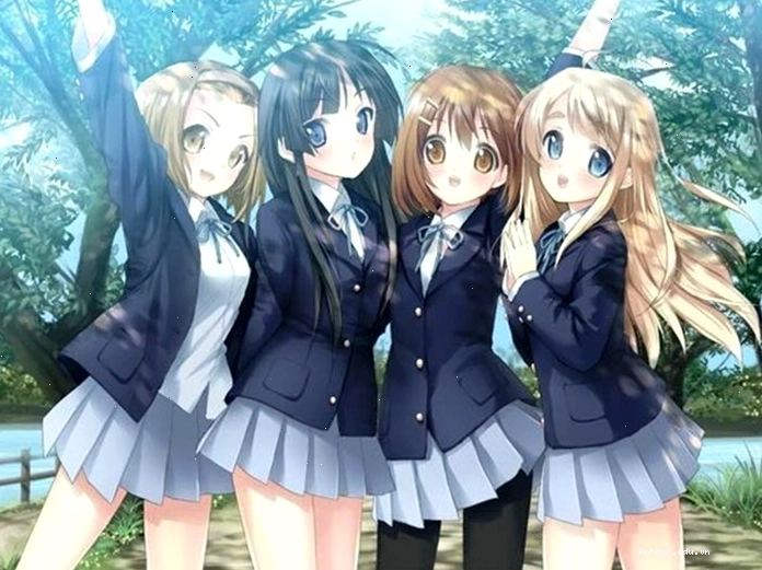 Bức ảnh anime nhóm bạn đẹp