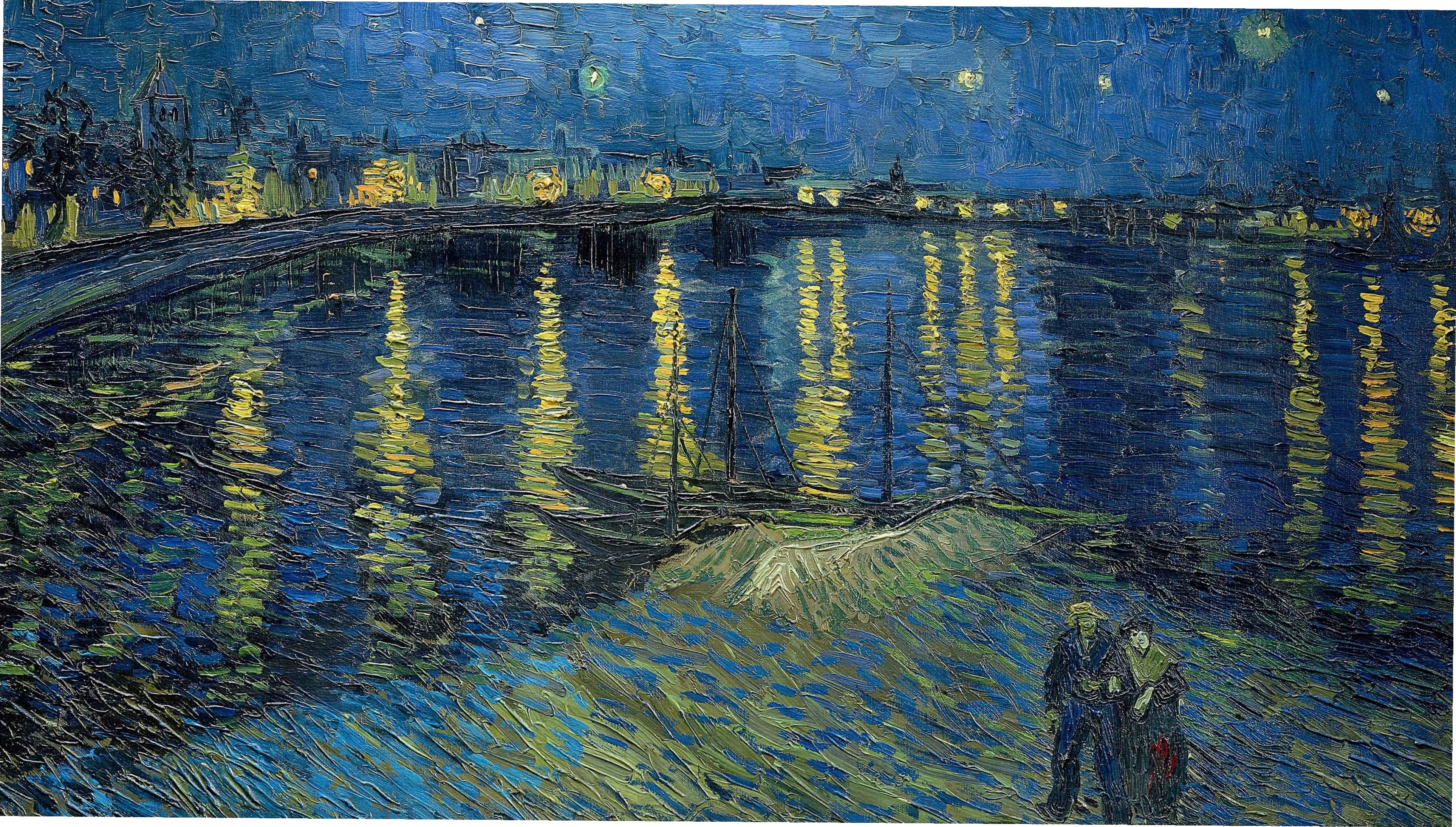 Bức tranh Đêm đầy sao của Vincent Van Gogh phiên bản UHD 4K