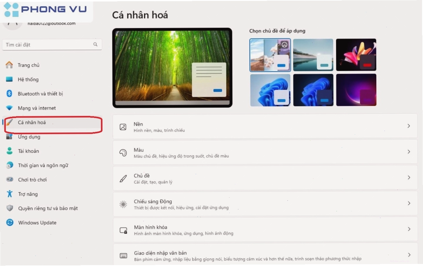 Cách đổi hình nền máy tính 12