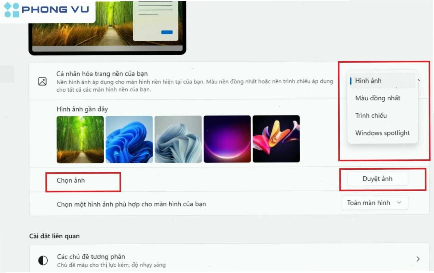 Cách đổi hình nền máy tính 14