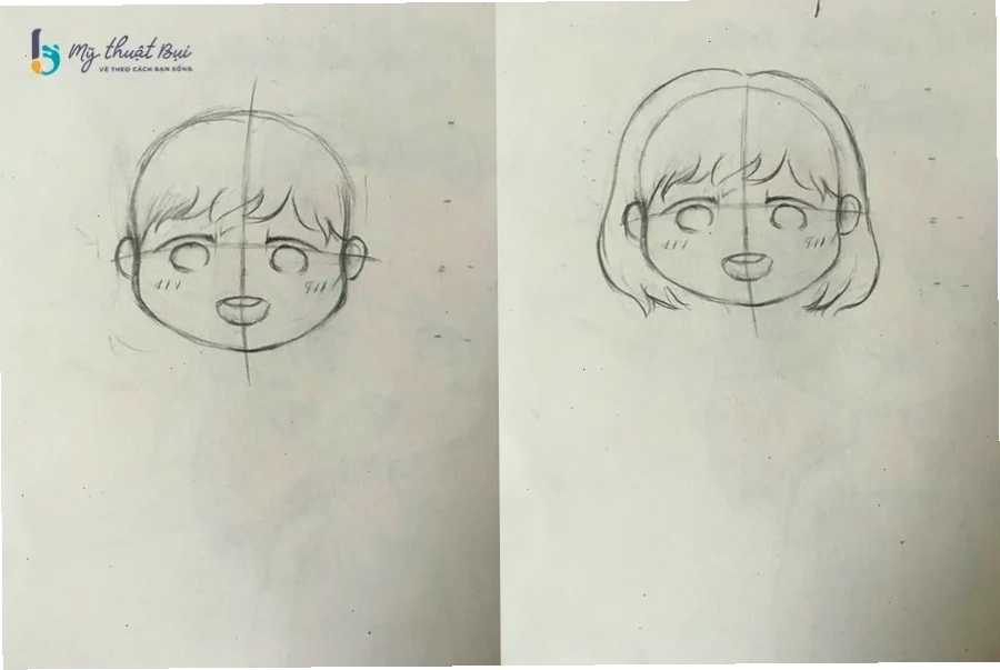 Cách tạo kiểu tóc đơn giản cho nhân vật Chibi