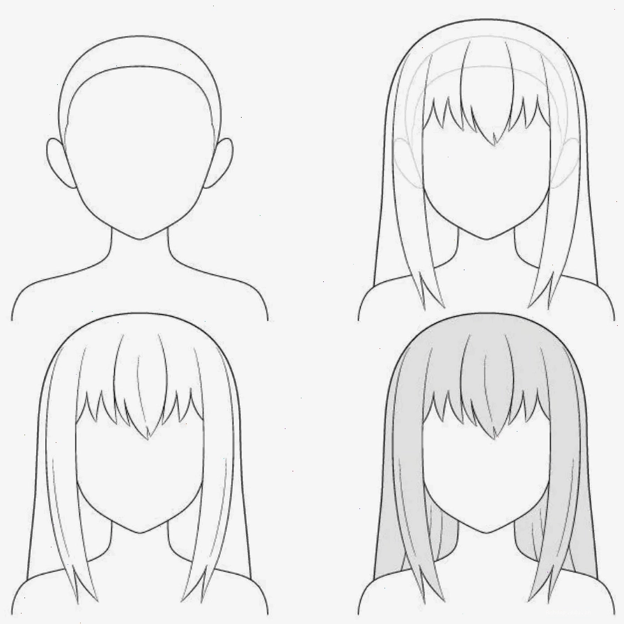 Cách vẽ tóc anime nữ dài đẹp và tự nhiên