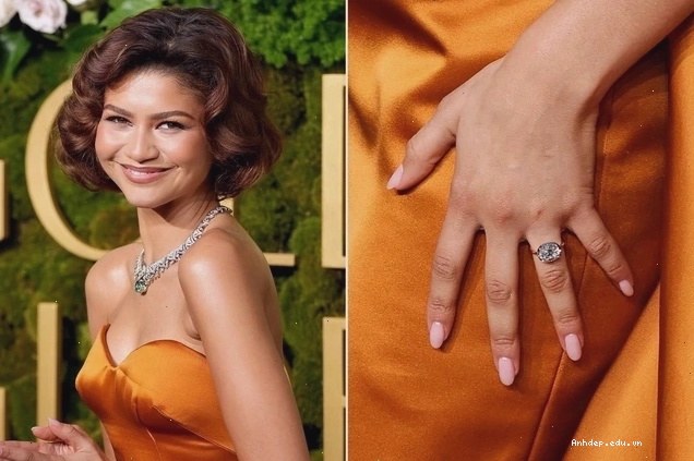 Cận cảnh chiếc nhẫn đính hôn của Zendaya