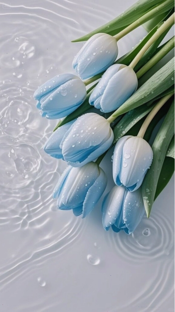 Cận cảnh nhụy hoa tulip xanh