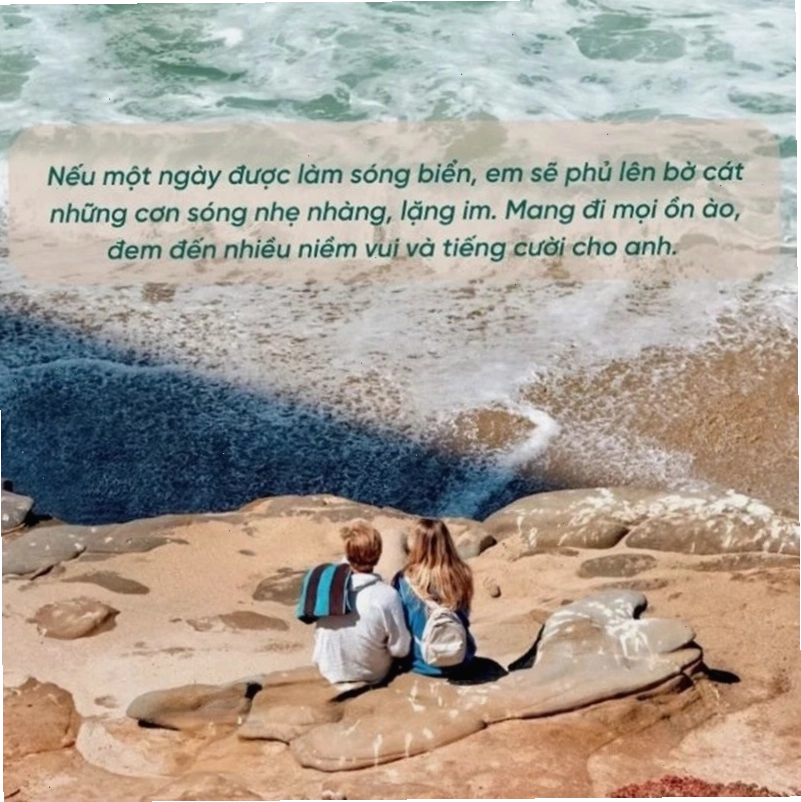cap đăng ảnh đi biển