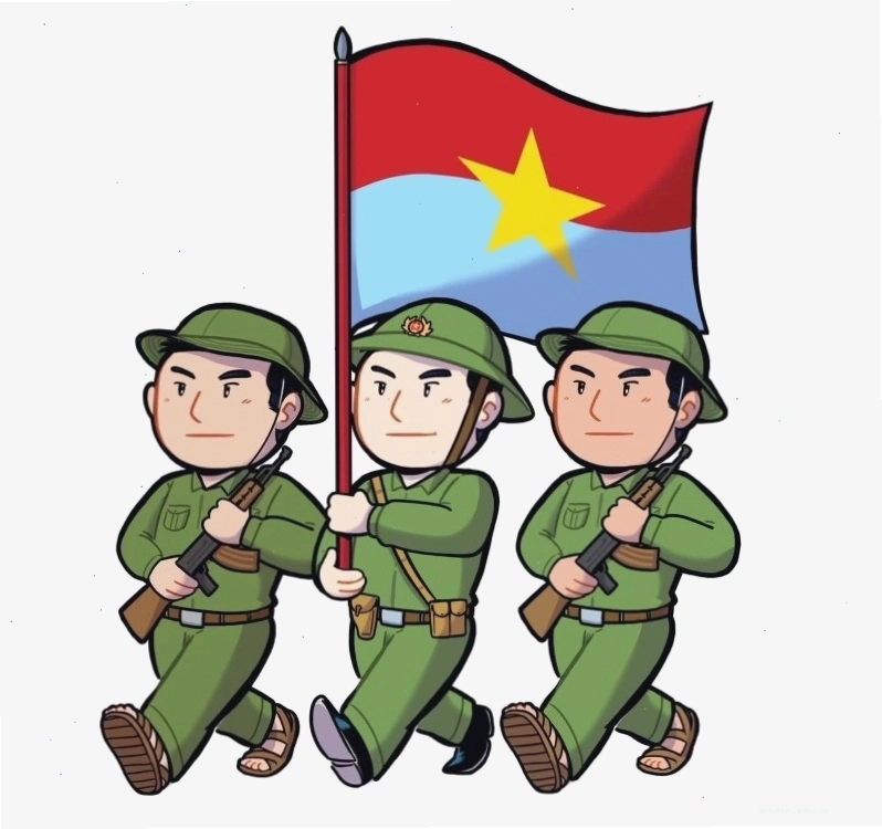 Chibi bộ đội Việt Nam trong trang phục quân ngũ