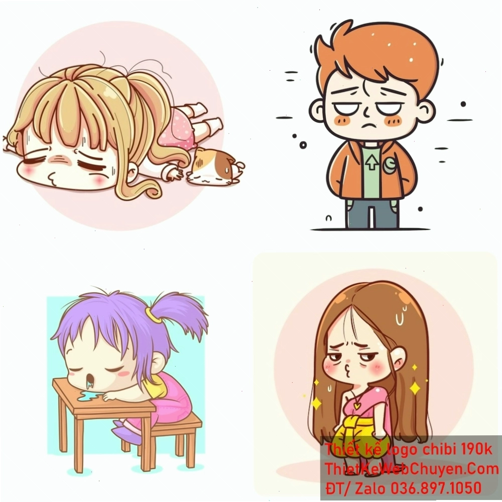 Chibi buồn ngồi một mình trên xích đu
