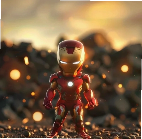 Chibi Iron Man 3 với biểu cảm ngộ nghĩnh