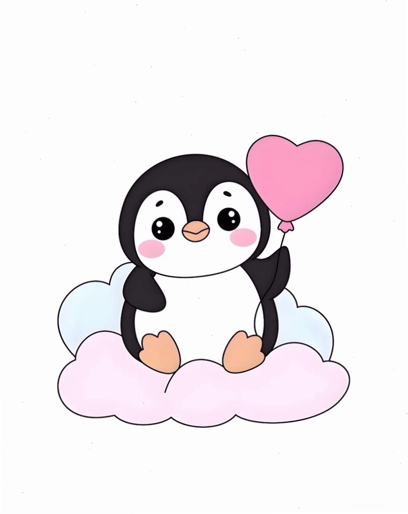 Chim cánh cụt chibi 6 đang khám phá