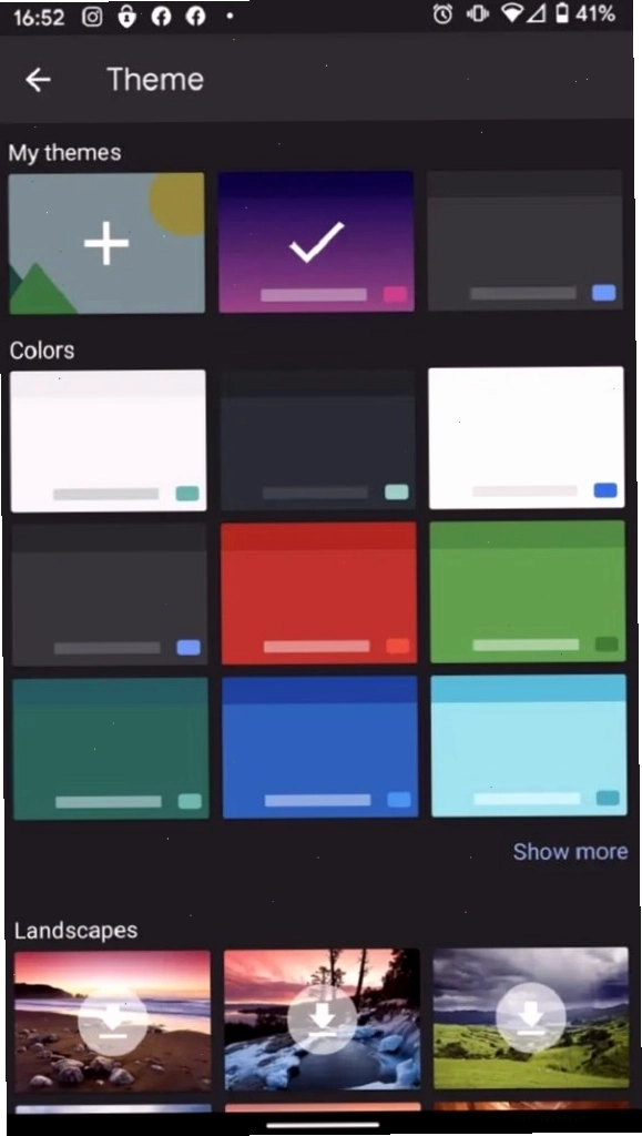 Chọn chủ đề theo ý mình bằng cách click chọn My Themes