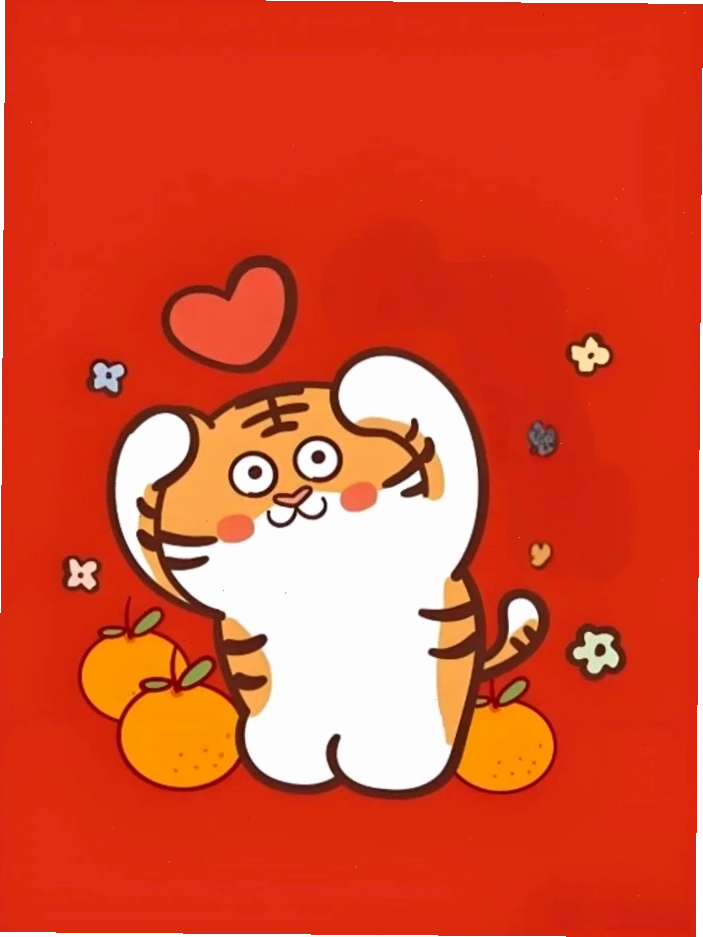 Chú hổ béo chibi với vẻ mặt cực kỳ dễ thương