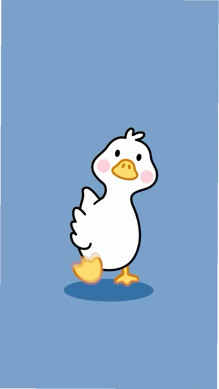 Chú vịt phong cách anime với trang phục và phụ kiện độc đáo