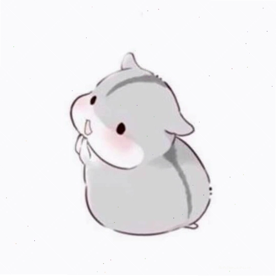 Chuột hamster cute phong cách anime dễ thương trong tư thế ngủ