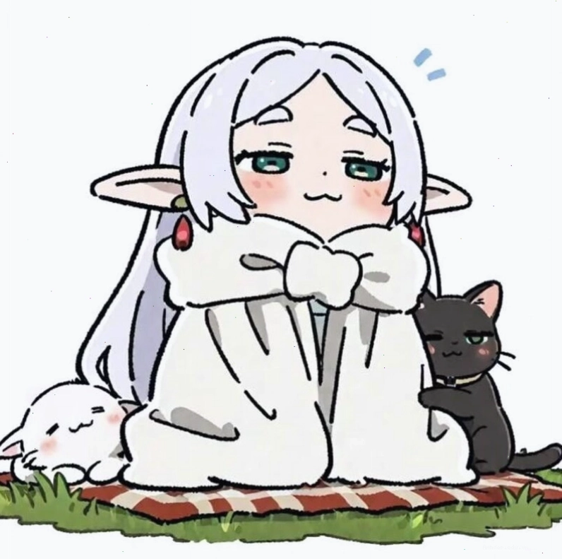 Cô gái chibi đang chơi đùa cùng thú cưng
