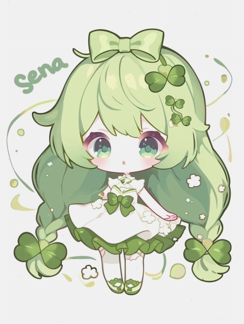 Cô gái chibi đội mũ len dễ thương