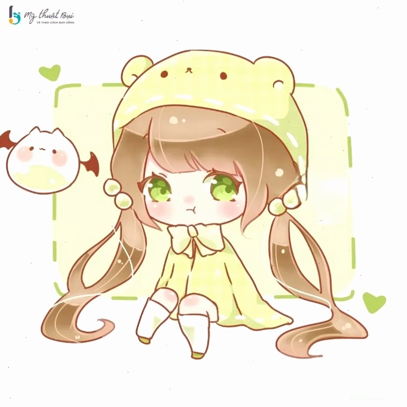 Cô gái chibi đội mũ phi hành gia