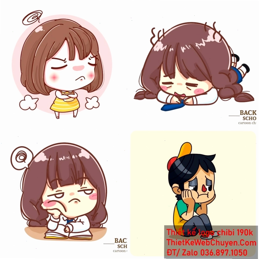 Cô gái chibi với giọt nước mắt lăn dài trên má