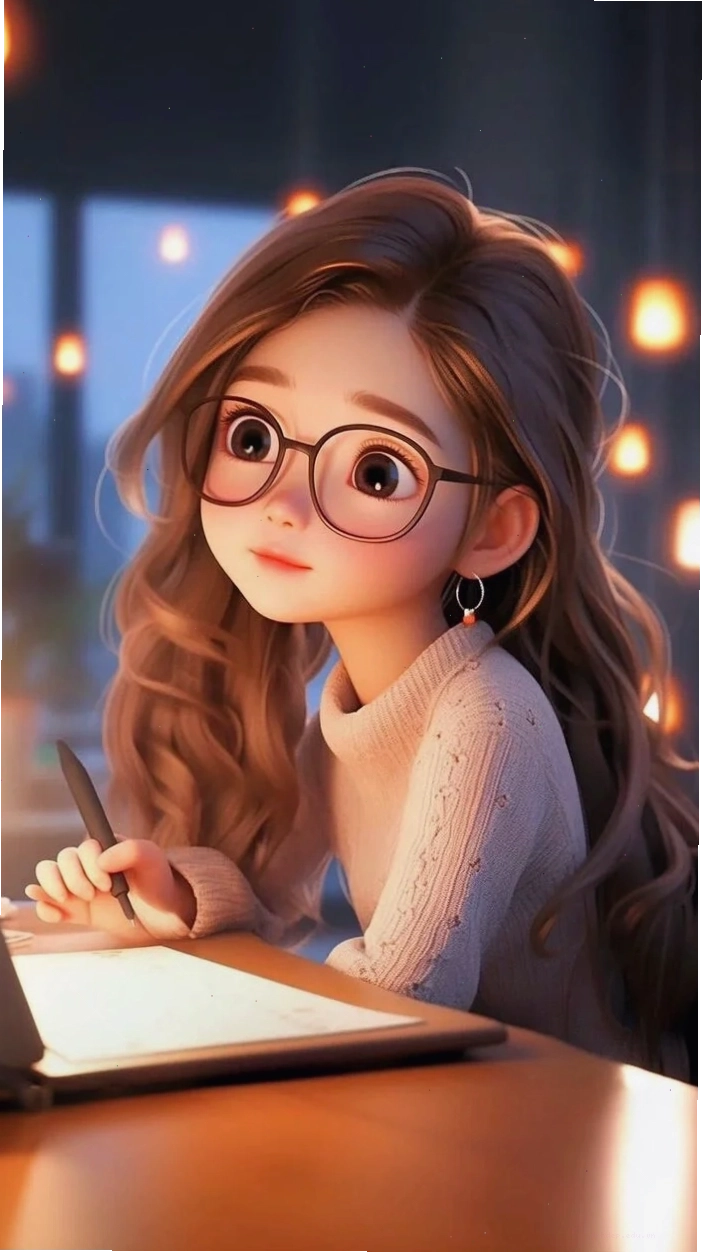 Cô giáo chibi dễ thương với trang phục đời thường