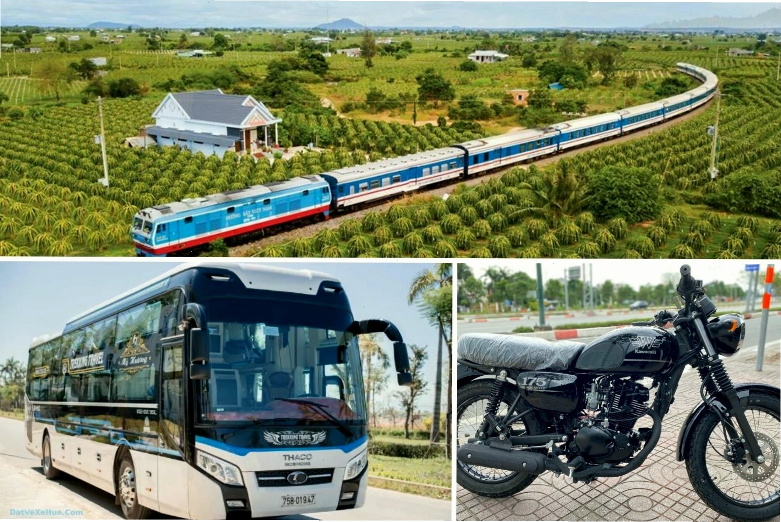 Đa dạng phương tiện di chuyển đến biển Cửa Tùng