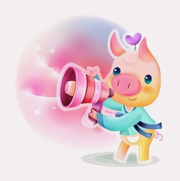 Dễ thương hình heo cute chibi