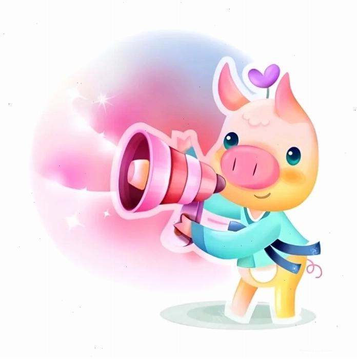 Dễ thương hình heo cute chibi