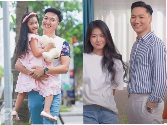 Diễn viên Mạnh Trường và con gái bé Chíp