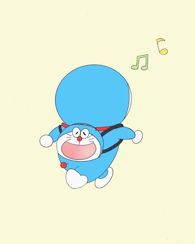 Doraemon chibi cute đang nghịch ngợm