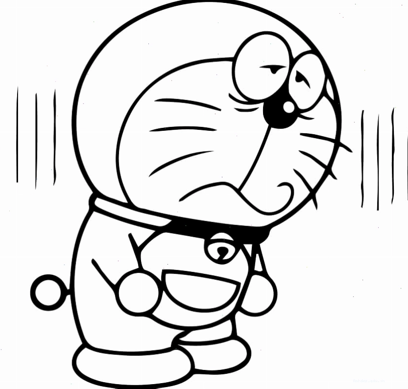 Doremon với nét mặt buồn bã cần được an ủi