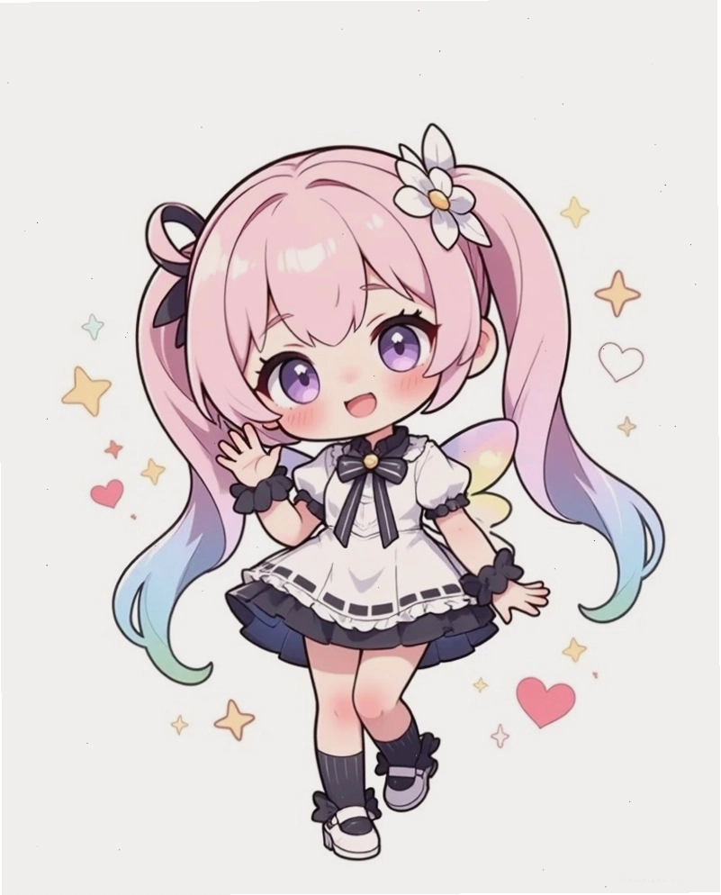 Em bé chibi đang ngủ