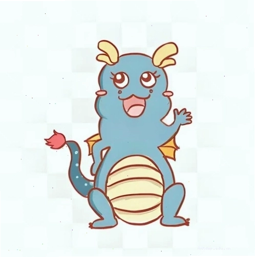 Em bé rồng chibi với biểu cảm ngộ nghĩnh